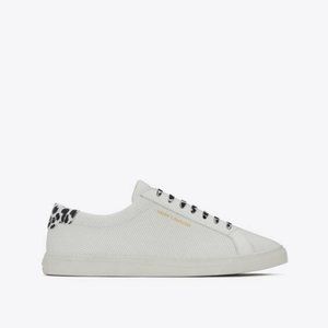 YSL Andy Sneakers Perforated Leather BabyCat Print